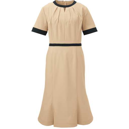 KZN325-40 ワンピース半袖 CPGxBK